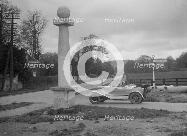 Lea-Francis, junction of A40 and Aylesbury road, High Wycombe, Buckinghamshire, c1920s. Artist: Bill Brunell.