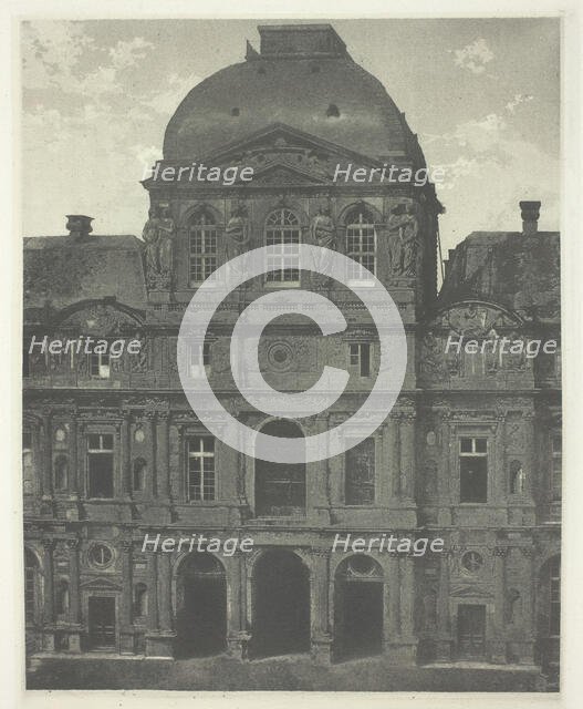 Paris: Pavillon de l'Horloge, the Louvre, c. 1855, printed 1982. Creator: Charles Nègre.