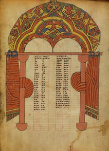 Canon Table Page; Gospel Book, about 1480-1520. Creator: Unknown.