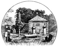 The Boswell Centenary: Auchinleck Churchyard..family vault...in which James Boswell was buried, 1895 Creator: Unknown.