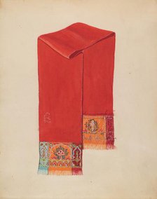 Scarf, 1935/1942. Creator: G. A. Spangenberg.