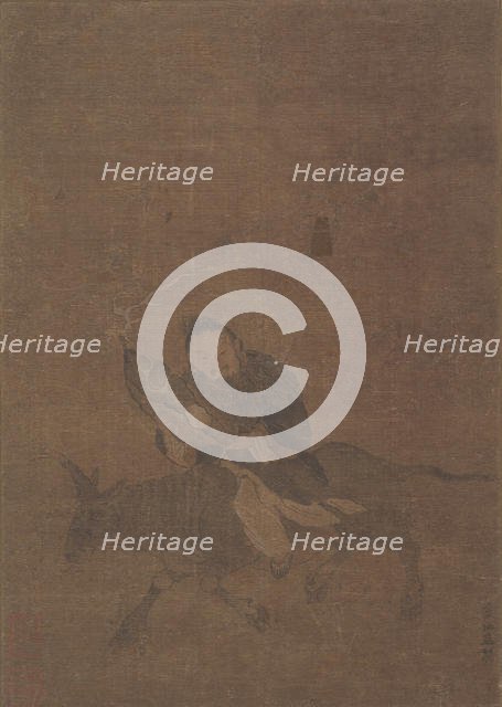 Daoist Riding Horned Animal. Creator: Tong Renyi.