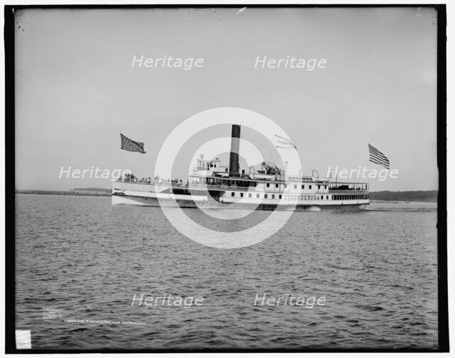 Str. Ticonderoga, Lake Champlain, c1907. Creator: Unknown.