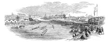 Manchester Regatta - from a sketch by Mr. Hayes, 1844. Creator: Unknown.