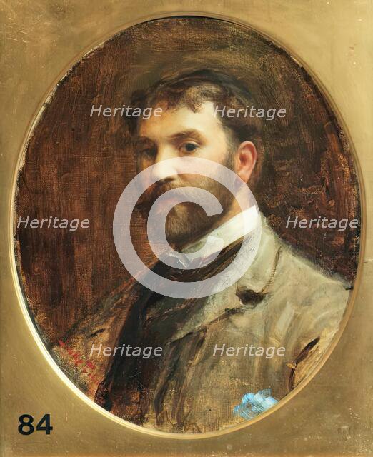 Sir Luke Fildes, Self Portrait, 1883. Creator: Luke Fildes.