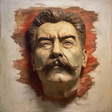 AI IMAGE - A portrait of Joseph Stalin, 2023. Creator: Heritage Images.