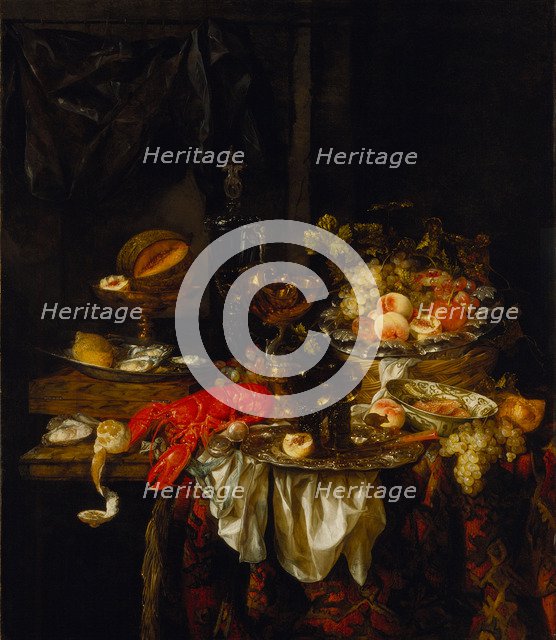 Banquet Still Life, 1667. Artist: Beijeren, Abraham Hendricksz, van (1620/21-1690)