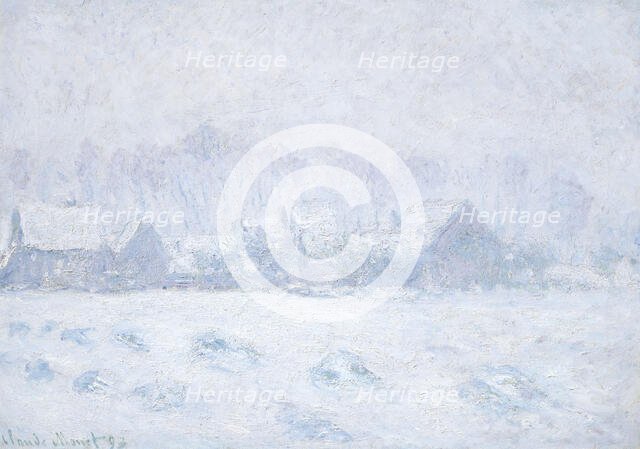 Effet de neige à Giverny (Effect of Snow in Giverny), 1893. Creator: Monet, Claude (1840-1926).