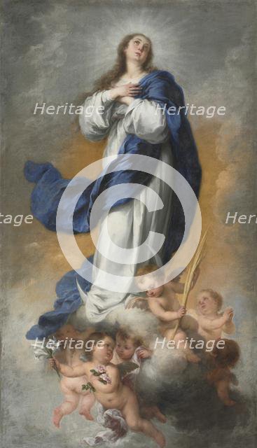 The Immaculate Conception, c. 1680. Creator: Bartolomé Esteban Murillo (Spanish, 1617-1682).