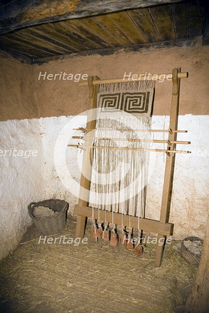 Inside a Roman house in Numantia (Numancia), Spain, 2007. Artist: Samuel Magal