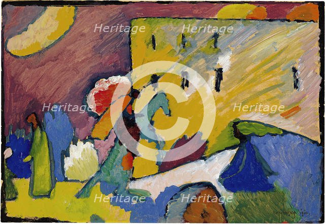 Study for Improvisation 3, 1909. Artist: Kandinsky, Wassily Vasilyevich (1866-1944)