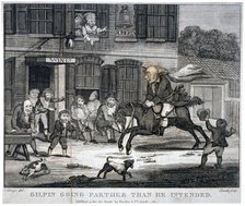 'Gilpin going farther than he intended', 1784. Artist: Smith