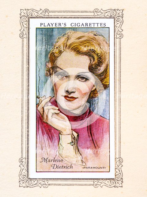 Marlene Dietrich, 1934. Artist: Unknown.