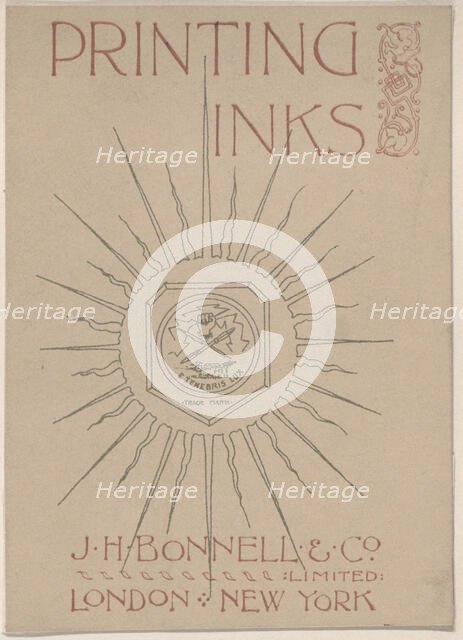 Trade Card for J. H. Bonnell & Co., Print Ink Seller, 19th century. Creator: Anon.