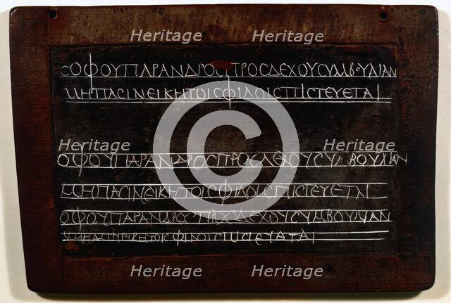 Wax writing tablet, 2nd century? Creator: Unknown.