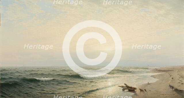 Beach at Long Branch: Sunrise, 1872. Creator: William Trost Richards.