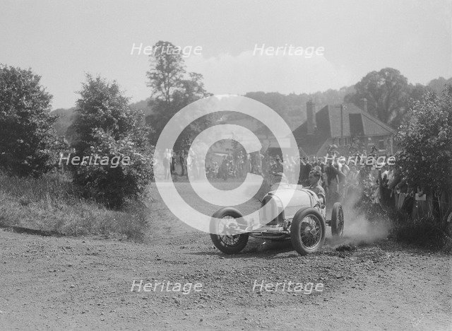 Bugatti Type 37, Bugatti Owners Club Hill Climb, Chalfont St Peter, Buckinghamshire, 1935. Artist: Bill Brunell.
