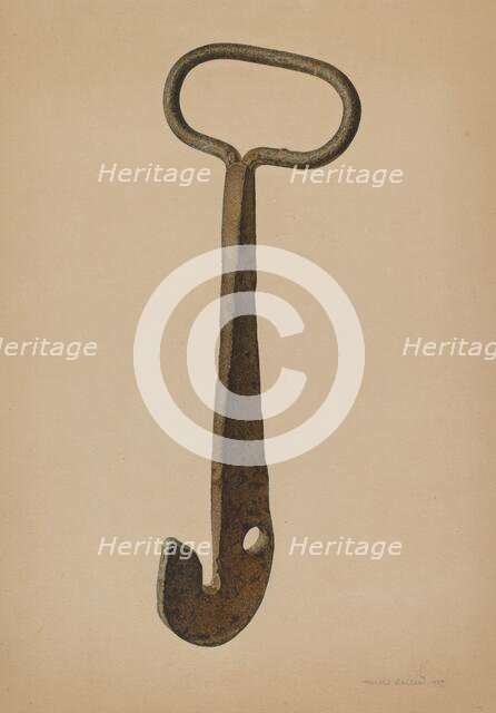 Log Loading Hook, 1939. Creator: Harold Ballerd.