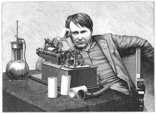Thomas Alva Edison, 1888. Artist: Anon