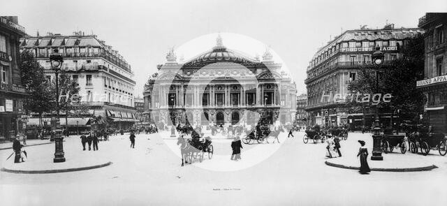 Place de l'Opera - Streetscape, Paris. Creator: Unknown.