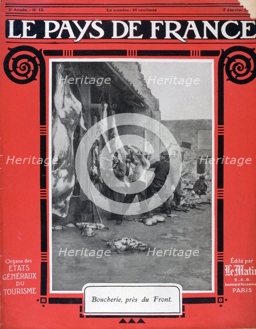 Front cover of Le Pays de France, 7th January 1915. Artist: Unknown