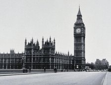 The Houses of Parliament, viewed from Lambeth Bridge, c1900s. Creator: Unknown.