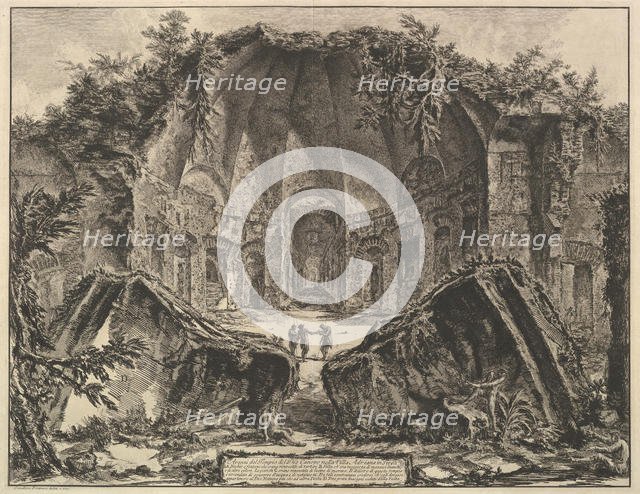 Hadrian's Villa: The Canopus (Avanzi del Tempio Dio Canopo nella Villa Adriana in Tivo..., ca. 1769. Creator: Giovanni Battista Piranesi.