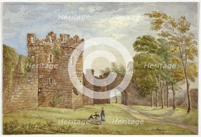 Gateway, Beauman's Castle, 1845. Creator: Elizabeth Murray.