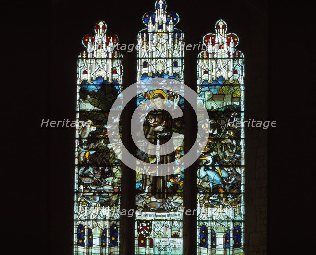 Gilbert White Memorial Window, Selborne Church, Hampshire, 20th century. Artist: CM Dixon.