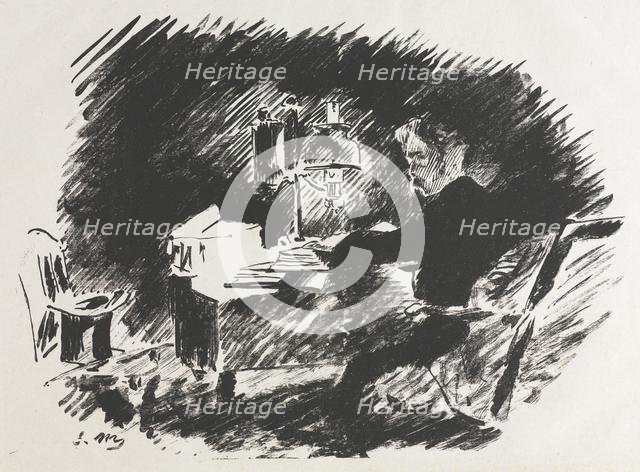Illustration for The Raven by Edgar Allan Poe. Creator: Edouard Manet (French, 1832-1883).