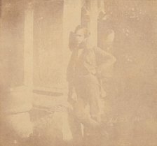 Nicolaas Henneman in the Cloisters at Lacock Abbey, February 23, 1841. Creator: William Henry Fox Talbot.