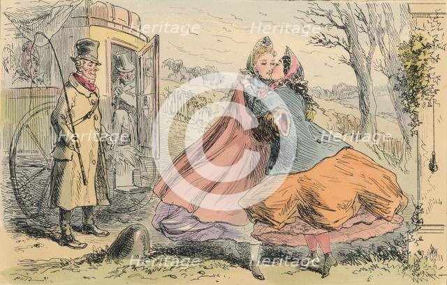 'Miss Shannon's arrival at Baldon Hall', 1855.  Creator: John Leech.