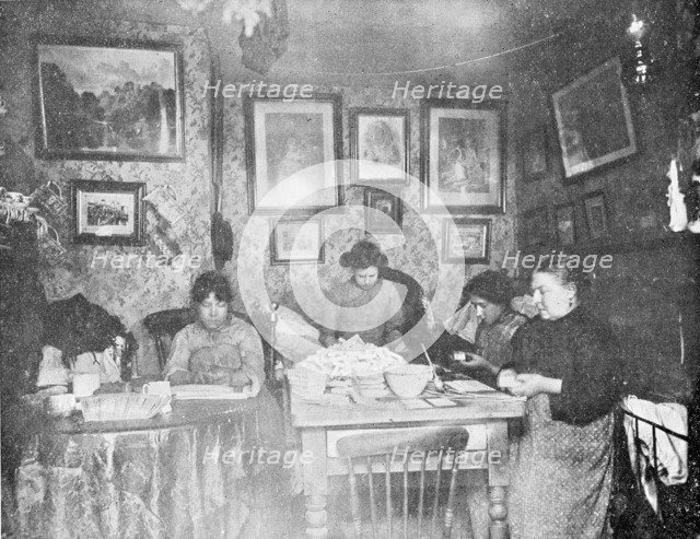 Match and Tin Tack Box Making, London, c1900. Artist: Unknown
