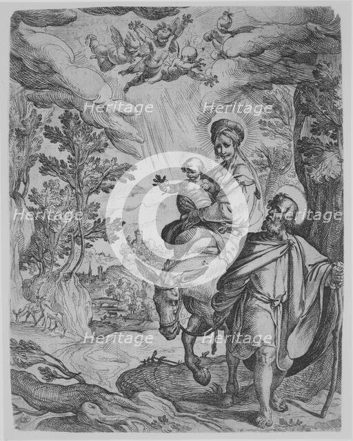The Flight into Egypt. Creator: Antonio Tempesta.