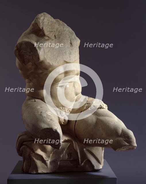 Cast of Belvedere Torso, c1816. Creators: Unknown, Apollonius.