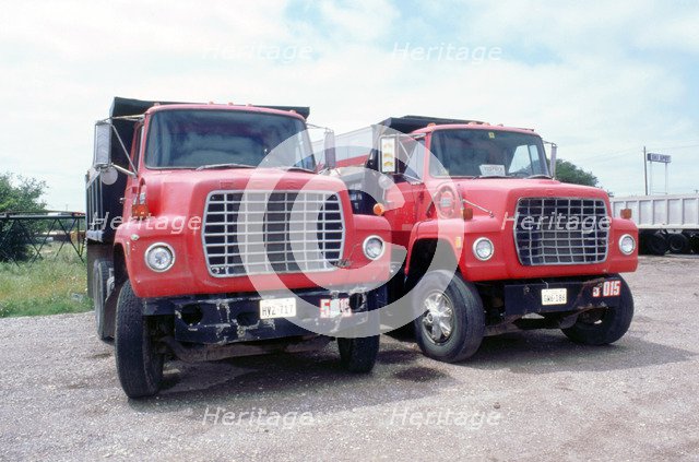 Ford dumper trucks. Artist: Unknown.