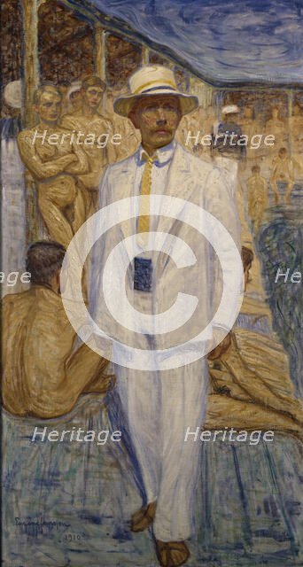 Self portrait, 1910. Creator: Eugène Jansson.