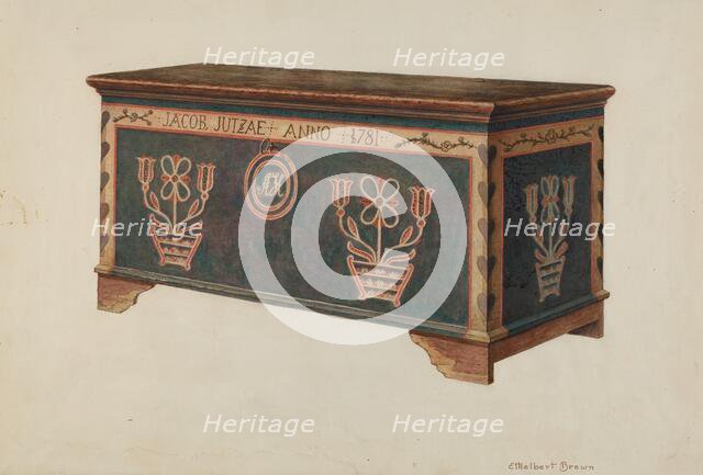 Chest, 1935/1942. Creator: Ethelbert Brown.