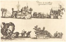 Entry of His Highness, Representing the Sun, 1627. Creator: Jacques Callot.