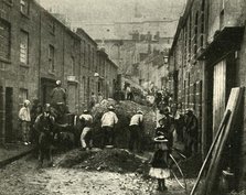 'Removing Debris Brought Down By A Flood At St. Ives', 1901. Creator: Unknown.