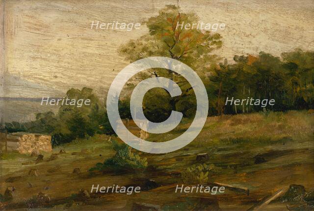 Landscape with Cords of Wood, around 1896. Creator: Ludovit Cordak.