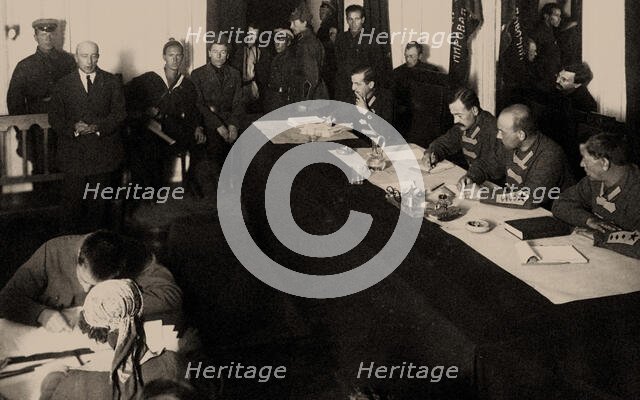 Boris Savinkov in the Military Collegium of the Supreme Tribunal of the Soviet Union..., 1924. Creator: Anonymous.
