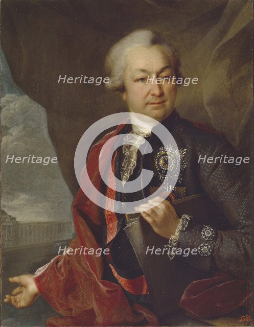 Portrait of the Count Ivan Ivanovich Shuvalov (1727-1797), 1790. Artist: Levitsky, Dmitri Grigorievich (1735-1822)