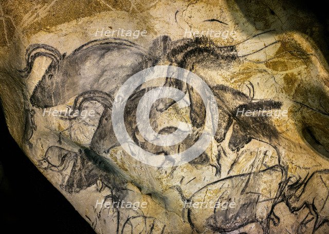 Painting in the Chauvet cave, 32,000-30,000 BC.