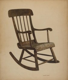 Rocker, c. 1940. Creator: George C. Brown.