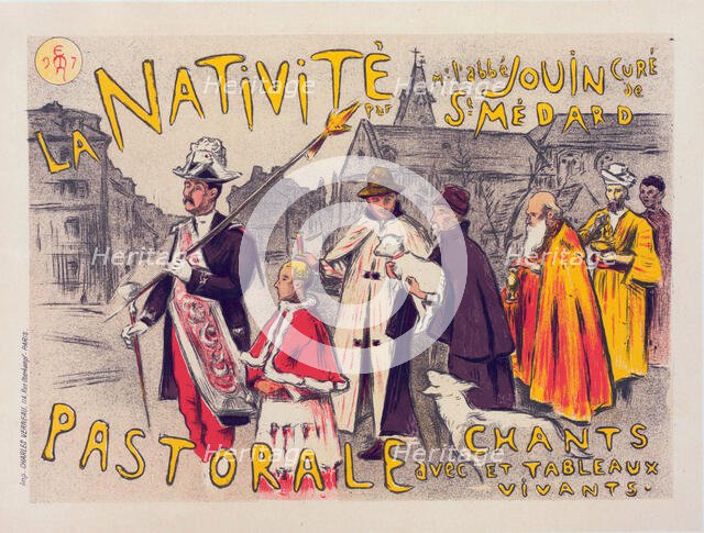Affiche pour la pastorale de "la Nativité"., c1898. Creator: Etienne Moreau-Nelaton.