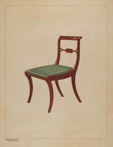 Side Chair, c. 1937. Creator: Francisco Alvarez.