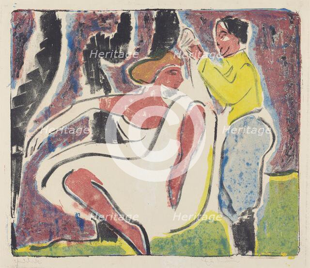 Russian Dancers, 1909. Creator: Ernst Kirchner.