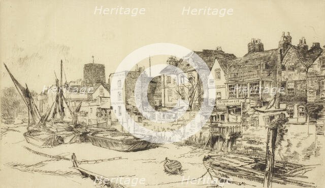 The "Adam and Eve", Old Chelsea, 1879. Creator: James Abbott McNeill Whistler.