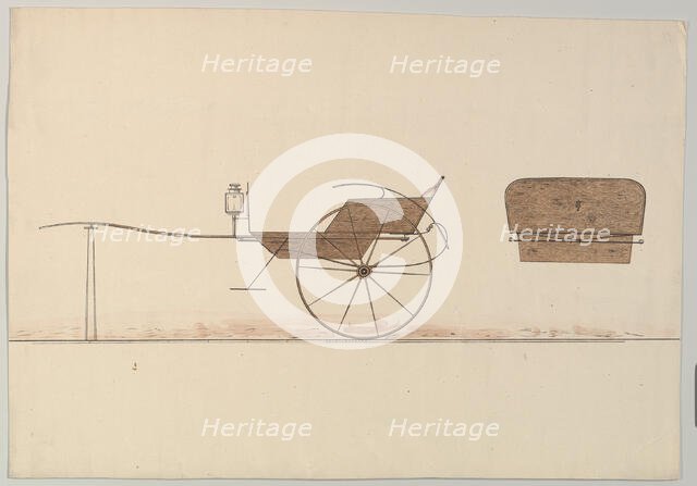 Design for Village Cart, 1850-74. Creator: Unknown.